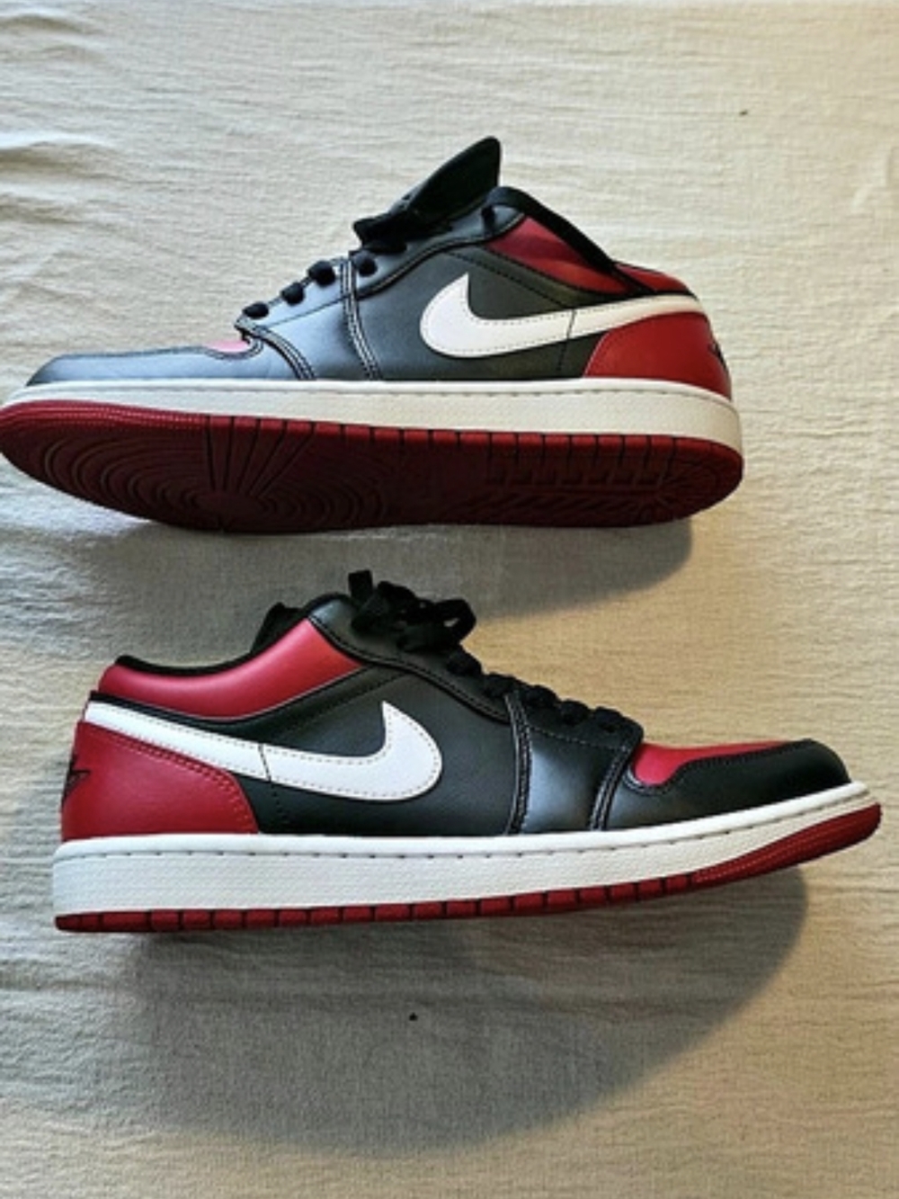 Jordan Air Jordan 1 Low Alternate Bred Toe Black & Red US 8.5